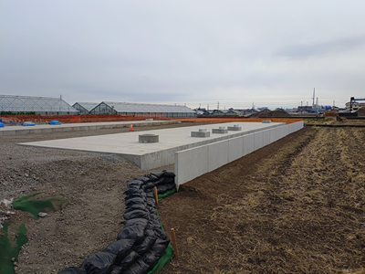 富士停車場伝法線道路改築工事