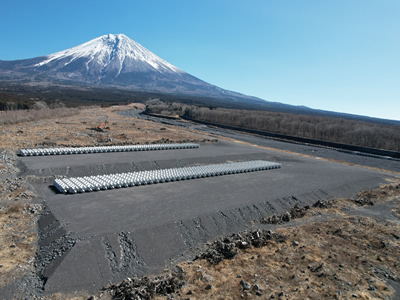 富士山大沢川渓岸工上流部整備工事